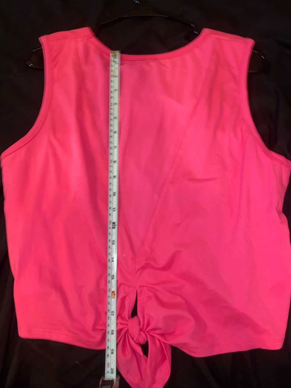 Juicy Couture Bright Pink Tie-Front Sport Tank - Picture 8 of 9